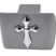 Pointed Cross Brushed Hitch Cover image 3