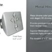 Cross Brushed Chrome Hitch Cover image 3