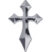 Pointed Cross Chrome Emblem image 1