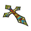 Christian Cross Mercy Reflective Decal image 3