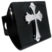 Scalloped Cross Black Hitch Cover image 1