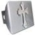 Scalloped Cross Brushed Hitch Cover image 1