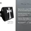 Tapered Cross Black Hitch Cover image 3