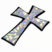 Tapered Cross Silver 3D Reflective Decal image 6