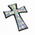 Tapered Cross Silver 3D Reflective Decal image 3