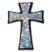 Tapered Cross Silver 3D Reflective Decal image 1