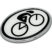 Cycling Oval Chrome Emblem image 2