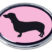 Dachshund Pink Chrome Emblem image 1