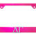 Delta Gamma Pink License Plate Frame image 1