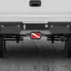 Dive Flag Black Hitch Cover image 4