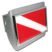 Dive Flag Brushed Hitch Cover image 1