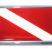 Small Dive Flag Chrome Emblem image 1