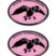 Duck Commander Pink 3D Decal 2-Pack image 1