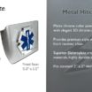 EMS Brushed Chrome Hitch Cover image 3