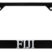 FIJI Fraternity Black License Plate Frame image 1