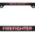 3D Firefighter Black Metal License Plate Frame image 1