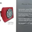 Firefighter Red Metal Hitch Cover image 3