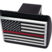 Firefighter Flag Black Hitch Cover image 3
