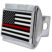 Firefighter Flag Chrome Hitch Cover image 2