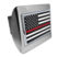 Firefighter Flag Chrome Hitch Cover image 1