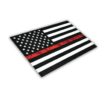 Thin Red Line Firefighter American Flag Reflective Decal image 4
