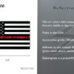 Thin Red Line Firefighter American Flag Reflective Decal image 3