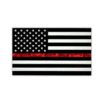 Thin Red Line Firefighter American Flag Reflective Decal image 1