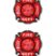 Firefighter Red and Chrome Emblem Minis image 1