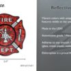 Firefighter Reflective Decal image 3