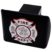 Firefighter Red Black Hitch Cover image 3