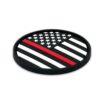 Police & USA Flag Silicone Car Coasters image 7