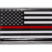 Firefighter Flag Chrome Auto Emblem image 1