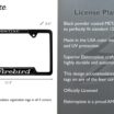 Firebird V2 Black Open License Plate Frame image 3