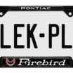 Firebird V2 Black Open License Plate Frame image 6