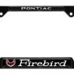 Firebird V2 Black Open License Plate Frame image 1