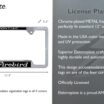 Firebird V2 Chrome Open License Plate Frame image 3