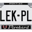 Firebird V2 Chrome Open License Plate Frame image 7