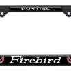 Firebird V2 Black License Plate Frame image 1