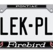 Firebird V2 Chrome License Plate Frame image 4