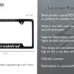 Firebird V3 Black Open License Plate Frame image 3