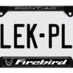 Firebird V3 Black Open License Plate Frame image 6