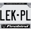 Firebird V3 Chrome Open License Plate Frame image 6
