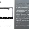 Firebird V3 Black License Plate Frame image 3