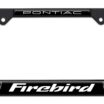 Firebird V3 Black License Plate Frame image 1