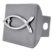 Christian Fish Cross Brushed Metal Hitch Cover image 3