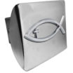Christian Fish Cross Chrome Hitch Cover image 1