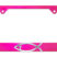 Christian Fish Cross Pink License Plate Frame image 1