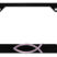 Christian Fish Pink Crystal Black Open License Plate Frame image 1