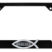 Christian Fish Isaiah 40:31 Black Open License Plate Frame image 1