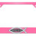 Christian Fish Isaiah 40:31 Pink Open License Plate Frame image 1